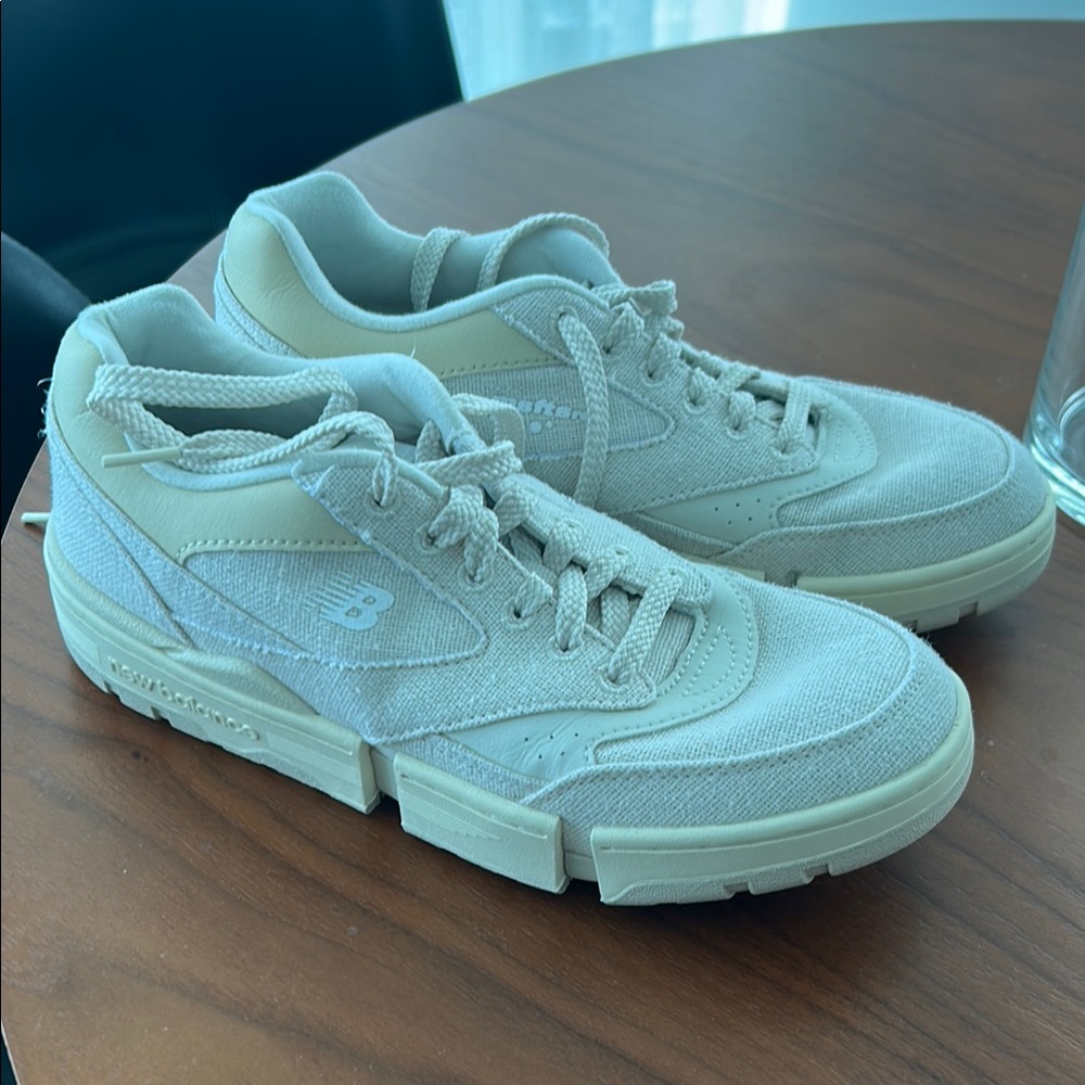 New Balance Cream and Beige Sneakers